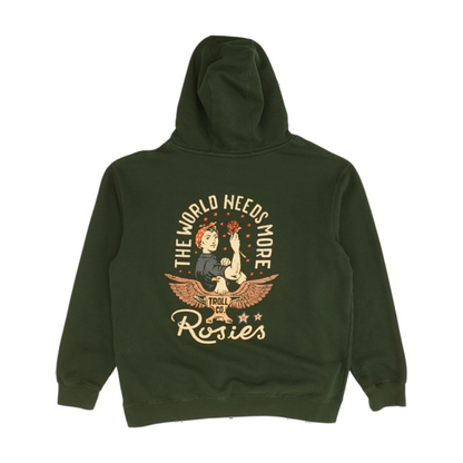 Troll Co Green Solid Hoodie Pullover – Image 2