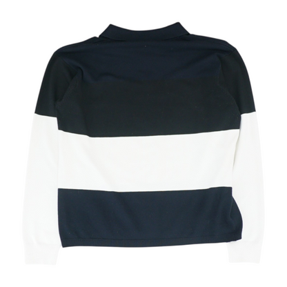 Navy Color Block 1/4 Zip Sweater