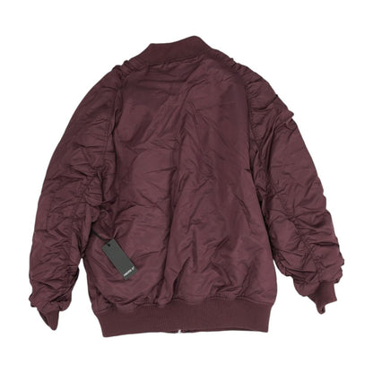 Burgundy Bomber Jacket