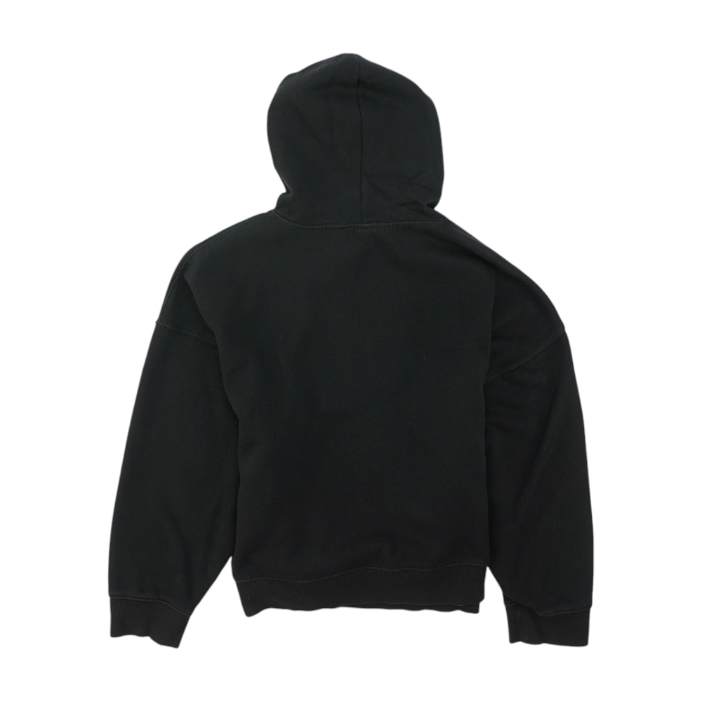 Black Solid Hoodie Pullover