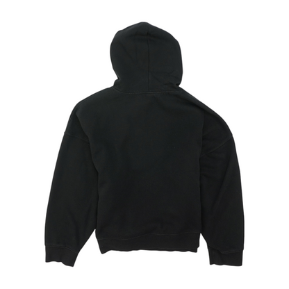 Black Solid Hoodie Pullover