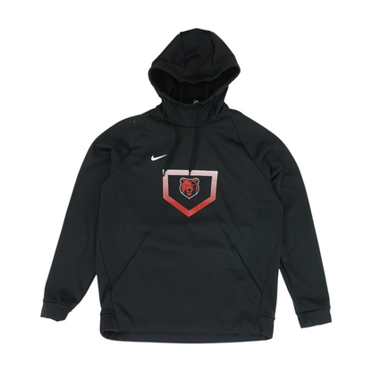 Black Solid Sweatshirt Pullover