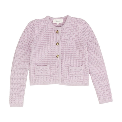 Purple Cardigan Sweater