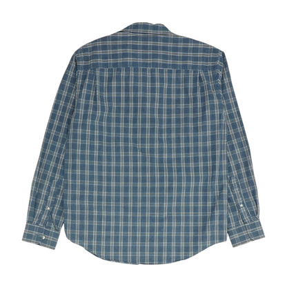 Blue Plaid Long Sleeve Button Down