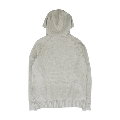 Beige Solid Hoodie Pullover