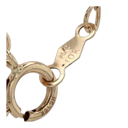 10K Yellow Gold Cultured Pearl Pendant Necklace