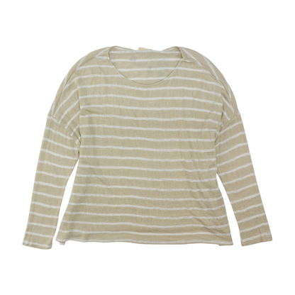 Beige Striped Blouse