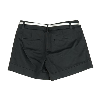 Black Solid Chino Shorts