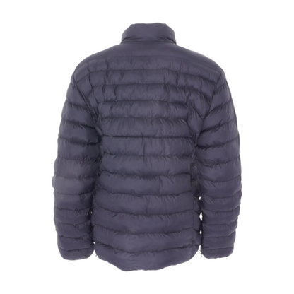 Navy Solid Puffer Jacket
