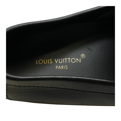 Black Leather Hockenheim Moccasins