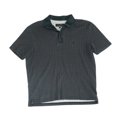 Gray Abstract Short Sleeve Polo