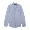 Blue Striped Long Sleeve Button Down