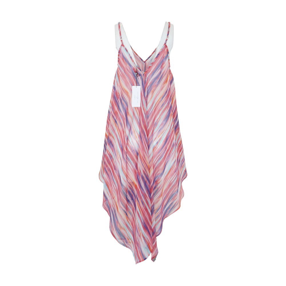Pink Striped Cover-Up