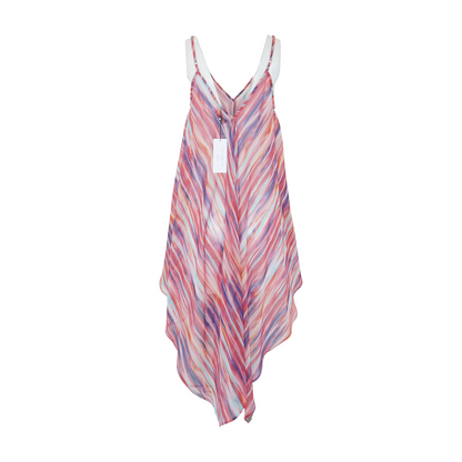 Pink Striped Cover-Up