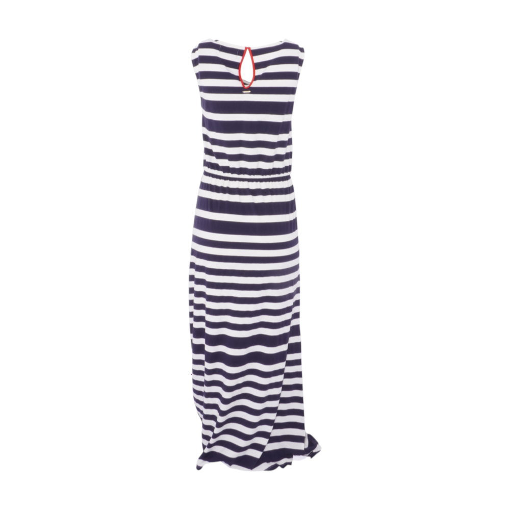 Navy Striped Maxi Dress