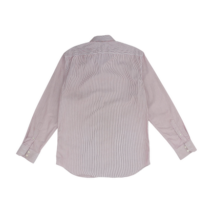 Red Striped Long Sleeve Button Down