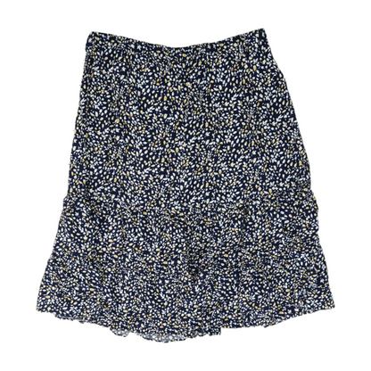 Navy Print Mini Skirt