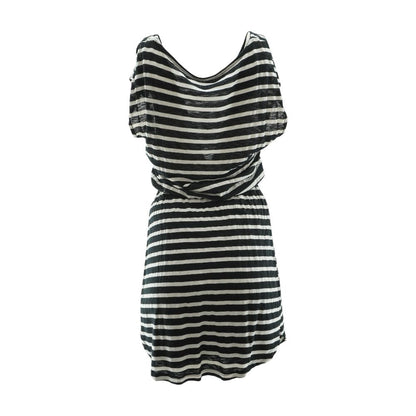 Black Striped Midi Dress