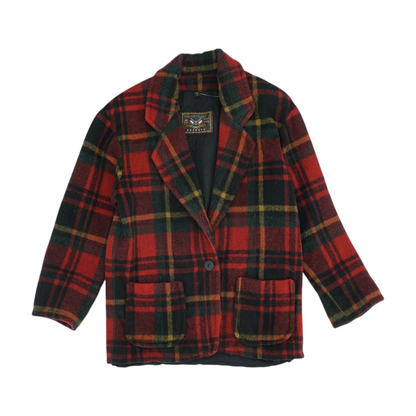 Vintage Red Plaid Jacket