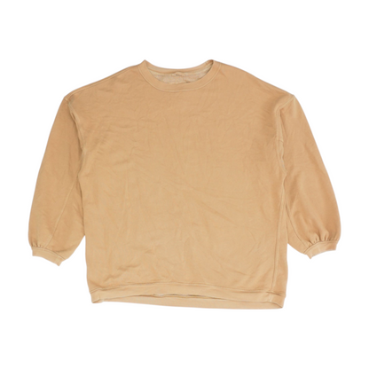 Brown Solid Sweatshirt Pullover