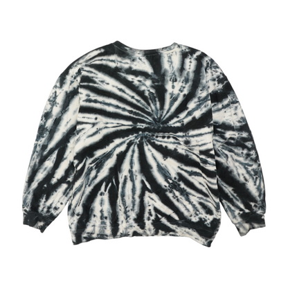 Black Tie-Dye Sweatshirt Pullover