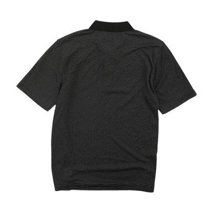 Black Striped Short Sleeve Polo