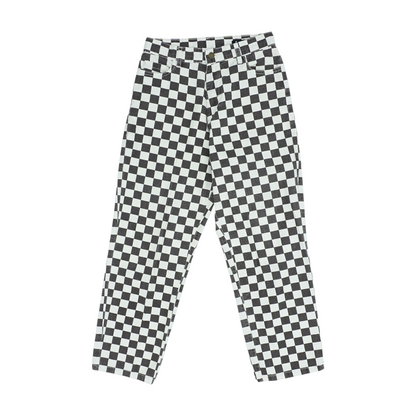 Brown Check Jeans