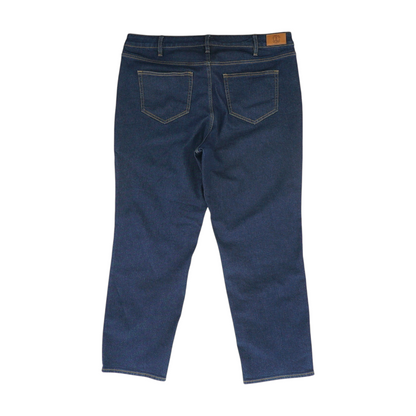 Navy Plus Straight Jeans