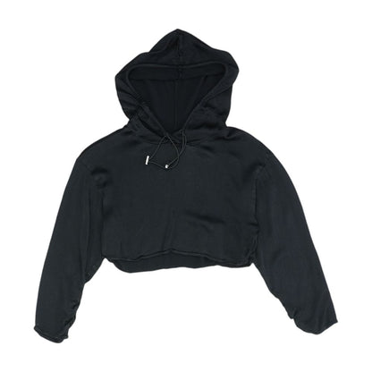 Black Cropped Hoodie