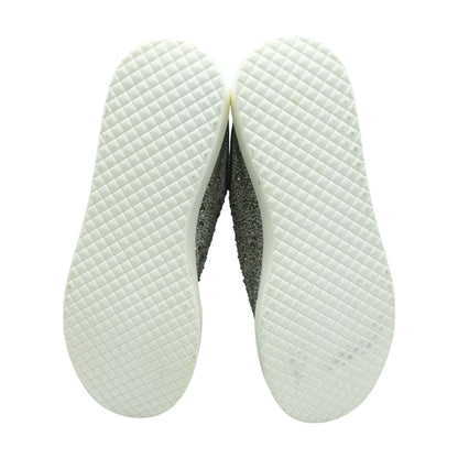 Silver Lace-Up Casual Shoes