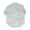 Blue Tropical Button Down