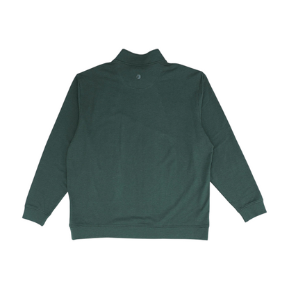 Green Solid 1/4 Zip Pullover