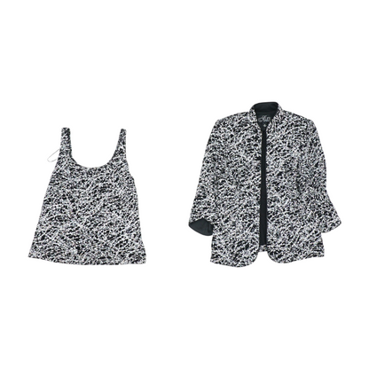 Black Print Blouse