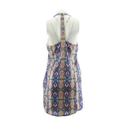 Peach Graphic Mini Dress