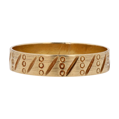 18K Yellow Gold Band