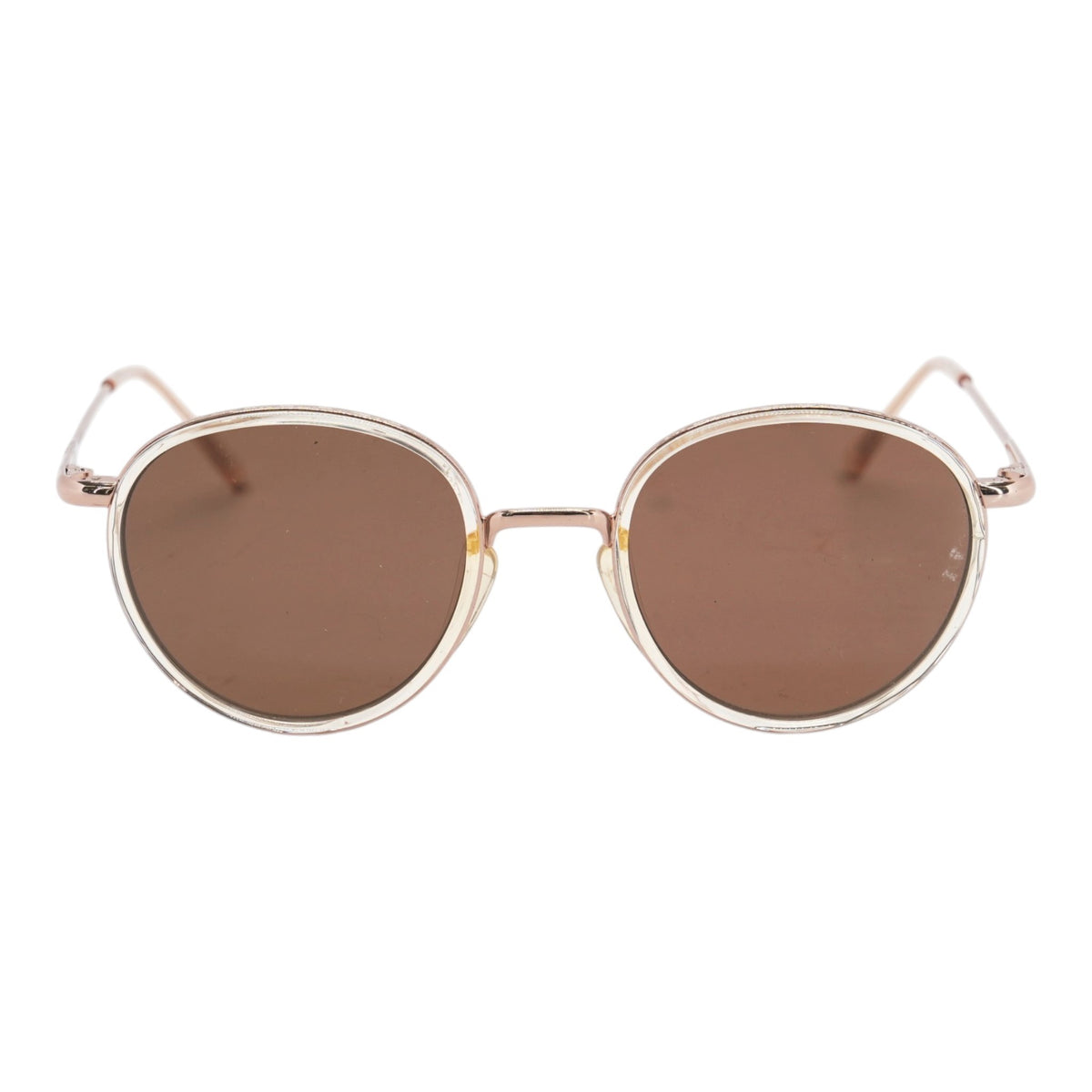 Rose Gold Baia Round Sunglasses