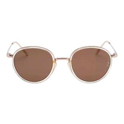 Rose Gold Baia Round Sunglasses