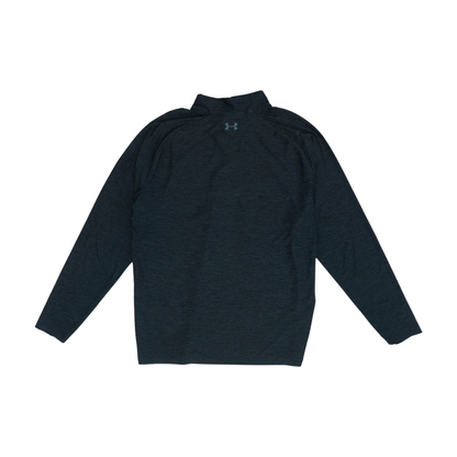 Black Solid 1/4 Zip Pullover