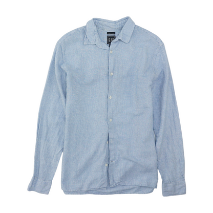 Blue Striped Long Sleeve Button Down