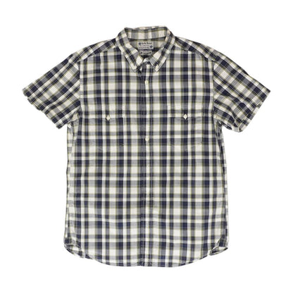 Vintage Multi Plaid Short Sleeve Button Down