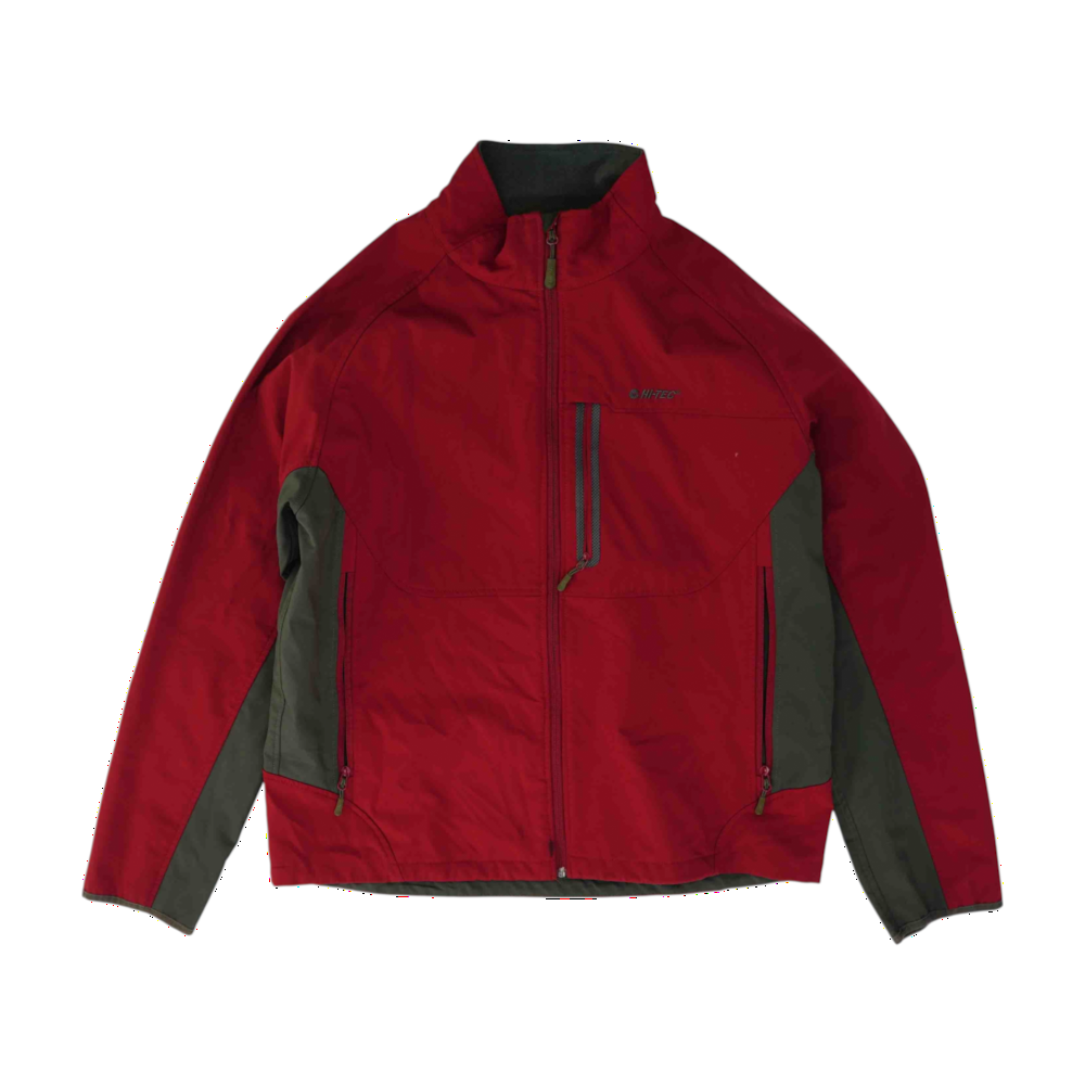 Red Color Block Jacket