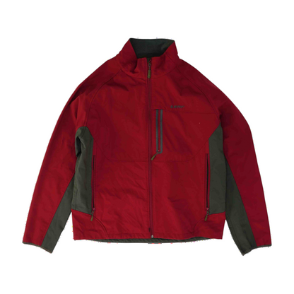 Red Color Block Jacket