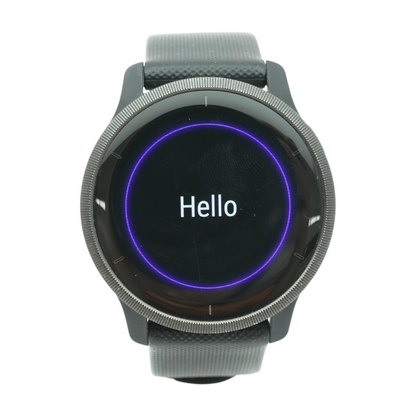45mm Venu 2 Black Smartwatch Black Band M/L