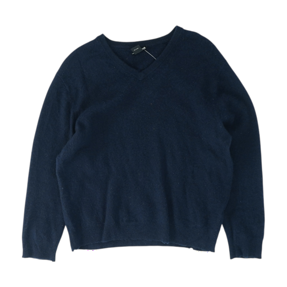 Navy Solid Pullover Sweater
