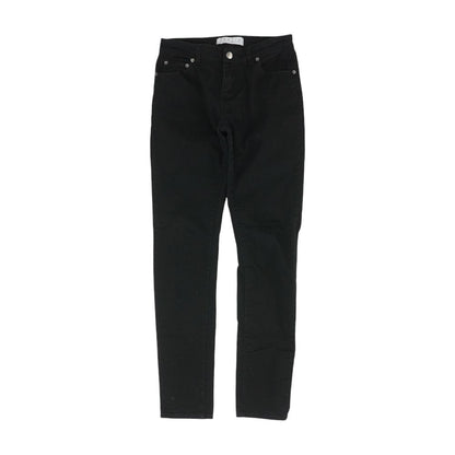 Black Solid Skinny Leg Jeans