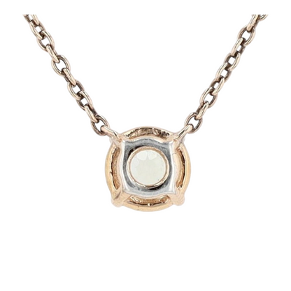 Sterling Silver Quartz Pendant Necklace