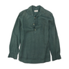 Green Solid Long Sleeve Polo