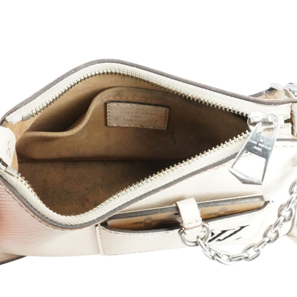 Quartz White Marellini Handbag in Epi Leather