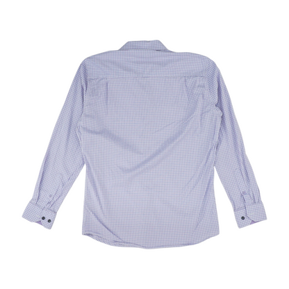 Purple Plaid Long Sleeve Button Down