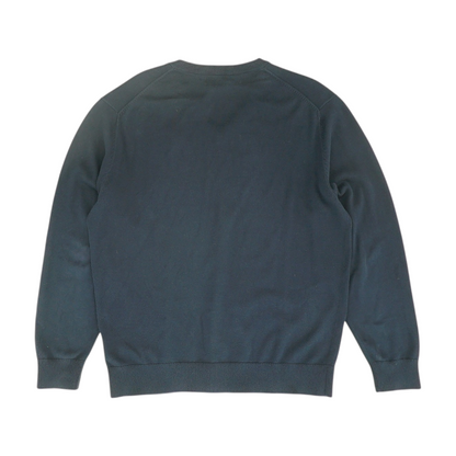 Navy Solid Pullover Sweater